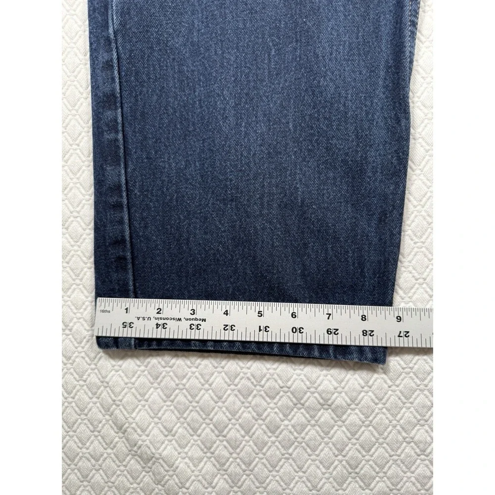 Levi's 550 Mens Fits 38x32 Blue Dark Wash Relaxed Fit Straight‎ Leg Denim Jeans